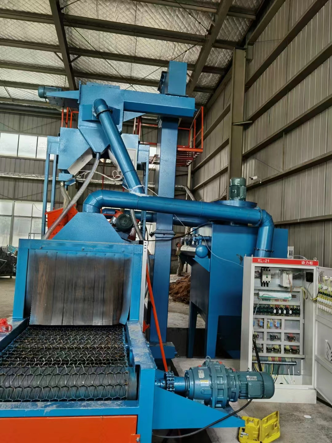 網(wǎng)帶通過式拋丸機